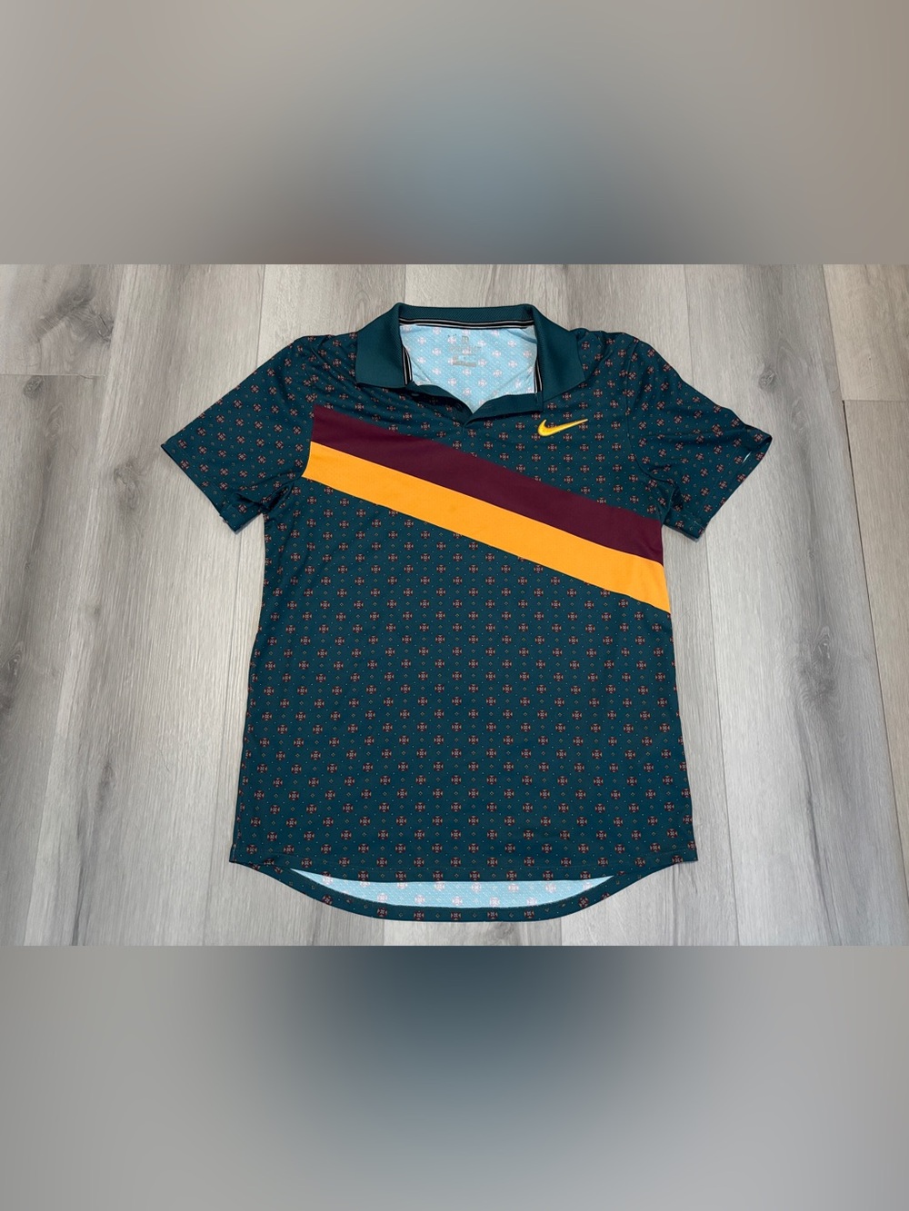 Nike Court 2019 Roland Garros Tennis Polo Men’s Size M Juan Martin Del Potro